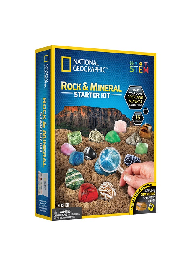 NATIONAL GEOGRAPHIC Rock + Mineral Starter Kit 18.4x6x25.4cm